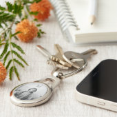 Lakota leider Sitting Bull Indiaanse Indiaan Sleutelhanger (Zijkant)