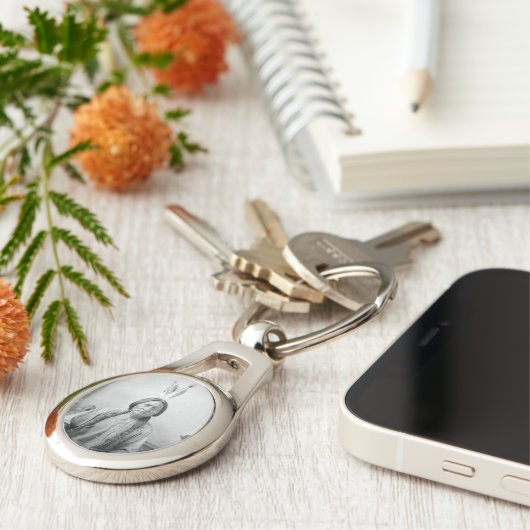 Lakota leider Sitting Bull Indiaanse Indiaan Sleutelhanger (Zijkant)