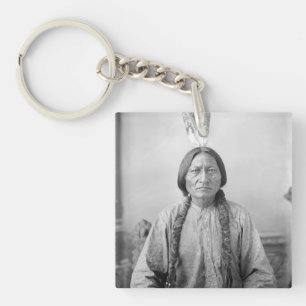 Lakota leider Sitting Bull Indiaanse Indiaan Sleutelhanger