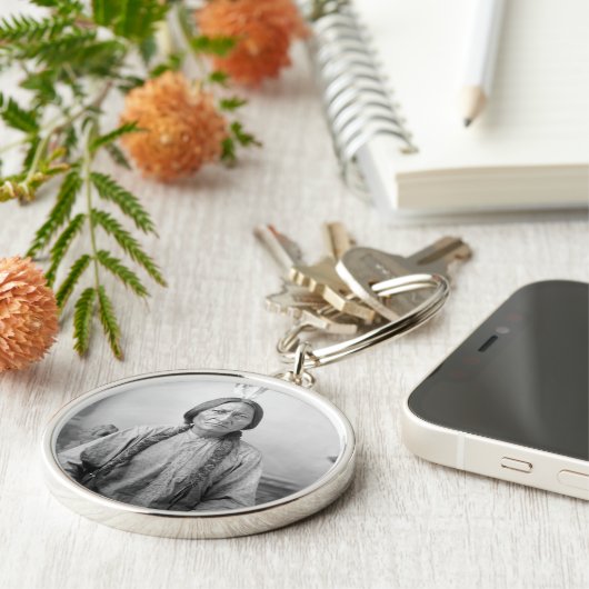 Lakota leider Sitting Bull Indiaanse Indiaan Sleutelhanger (Zijkant)