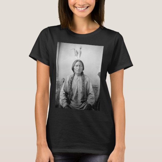 Lakota leider Sitting Bull Indiaanse Indiaan T-shirt (Voorkant)