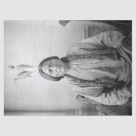 Lakota leider Sitting Bull Indiaanse Indiaan Tissuepapier (Voorkant)