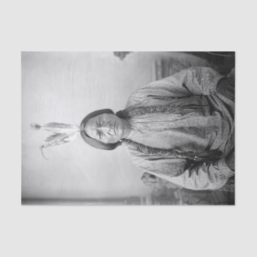 Lakota leider Sitting Bull Indiaanse Indiaan Tissuepapier (Voorkant)