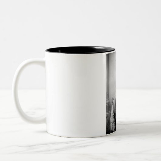 Lakota leider Sitting Bull Indiaanse Indiaan Tweekleurige Koffiemok (Links)