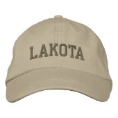 Lakota Name Embroidered Baseball Cap / Hat (Voorkant)