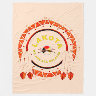 LAKOTA NATION FLEECE BLANKET DEKEN