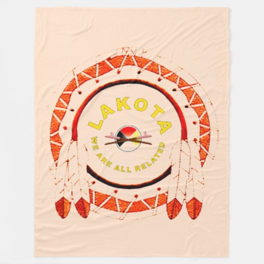 LAKOTA NATION FLEECE BLANKET DEKEN (Voorkant)
