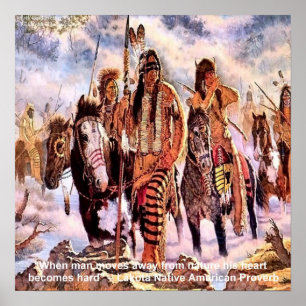 Lakota Native American Natuur Proverb Poster