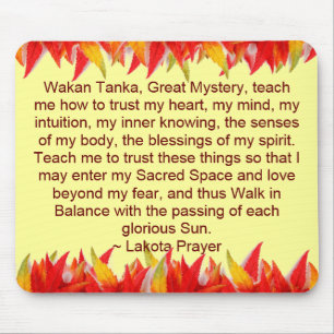 lakota prayer mousepad muismat