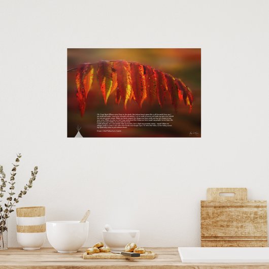 Lakota Prayer Poster (Keuken)