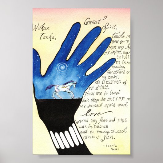 Lakota Prayer Poster (Voorkant)