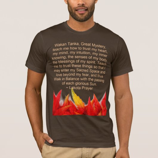 Lakota Prayer shirt (Voorkant)