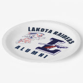 Lakota Raiders Alumni Papieren Bordje (Gekanteld)
