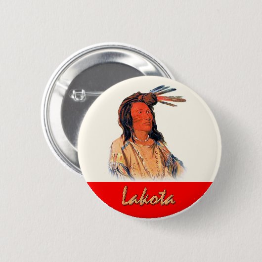 Lakota Ronde Button 5,7 Cm (Voorkant /achterkant)