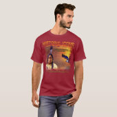 Lakota Sioux Chief Sitting Bull schilderde T-Shirt (Voorkant volledig)
