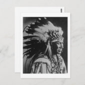 Lakota Sioux  Chief White Swan Briefkaart (Voorkant / Achterkant)