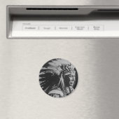 Lakota Sioux  Chief White Swan Magneet (Insitu (Vaatwasser))