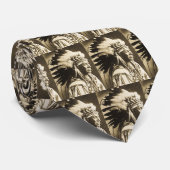 Lakota Sioux Chief White Swan Stropdas (Opgerold)