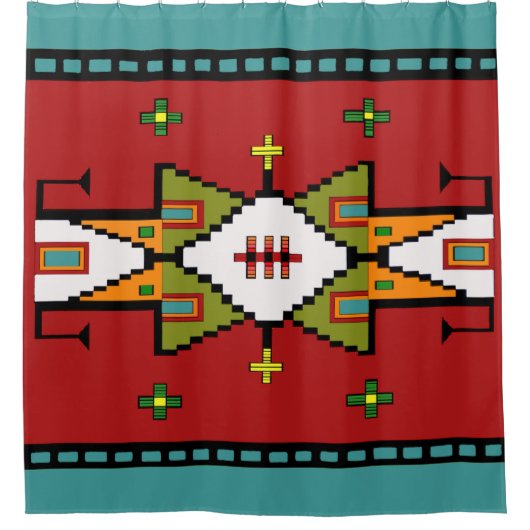 Lakota Spirit Shower Curtain Douchegordijn (Voorkant)
