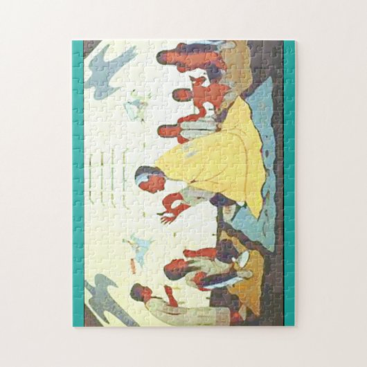 Lakota Storyteller puzzle Legpuzzel (Verticaal)