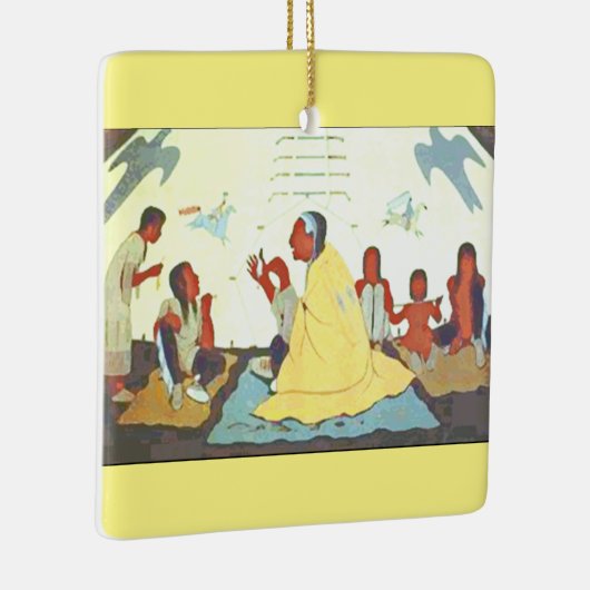 Lakota Storyteller-versiering Keramisch Ornament (Rechts)