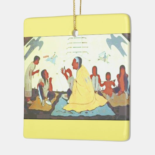 Lakota Storyteller-versiering Keramisch Ornament (Links)