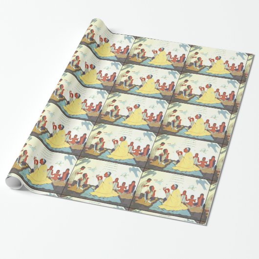 Lakota Storyteller wrapting paper Cadeaupapier (Uitgerold)
