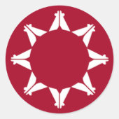 Lakota Tribe Ronde Sticker (Voorkant)