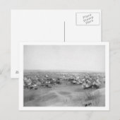 Lakota "vijandig Indiaas kamp" Foto Briefkaart (Voorkant / Achterkant)