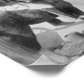 Lakota Vrouwen met zuigelingen en Man op Horseback Poster (Hoek)