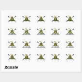 Laks vermogen ronde sticker (Vel)