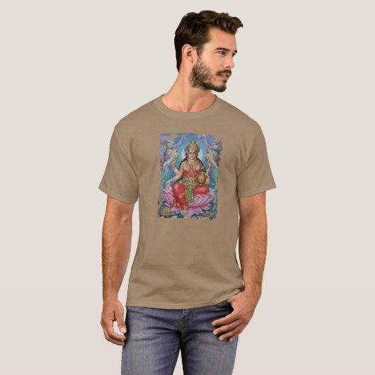 Lakshmi. de achterdocht van rijkdom T-shirt (Voorkant volledig)