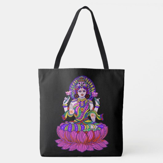 Lakshmi Diwali Festival Godin Good Fortune Tote Bag (Voorkant)