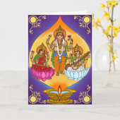 Lakshmi Ganesh  Kaart (Gele Bloem)