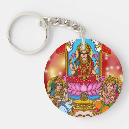Lakshmi Ganesh Sleutelhanger (Voorkant)