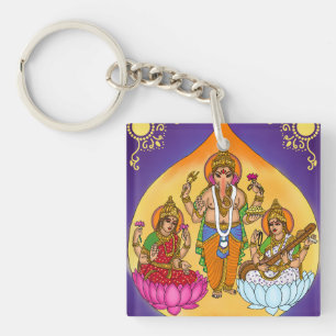 Lakshmi Ganesh-sleutelhanger Sleutelhanger