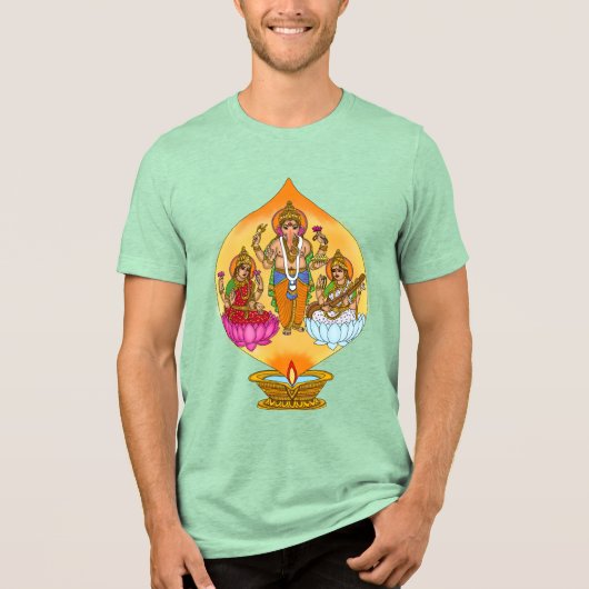 Lakshmi Ganesh T-shirt (Voorkant)