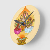 Lakshmi Ganesh wandklok (Hoek)