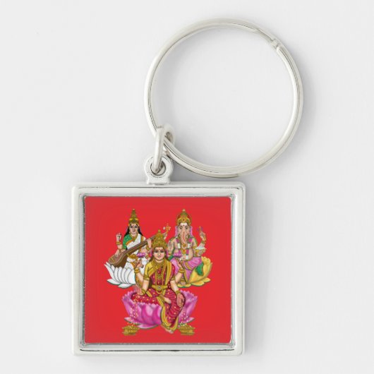 Lakshmi Ganesha Sleutelhanger (Voorkant)