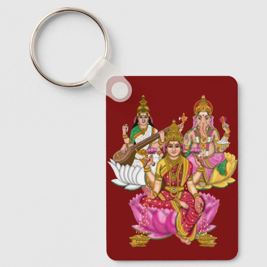 Lakshmi Ganesha Sleutelhanger (Voorkant)