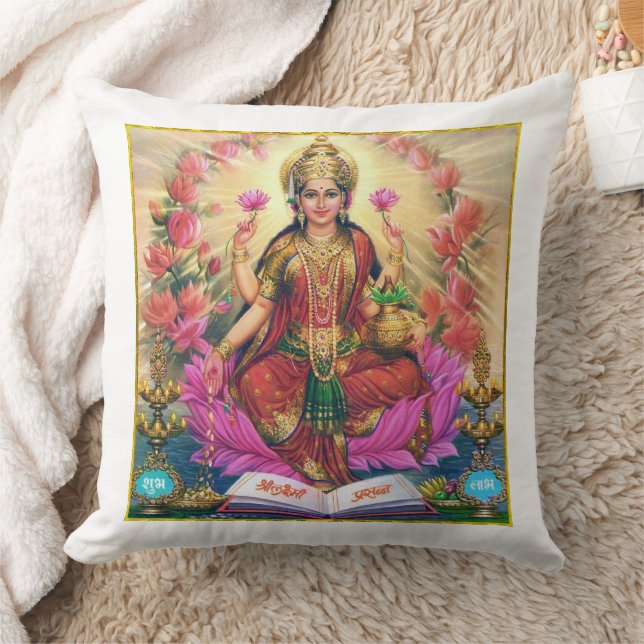 LAKSHMI - GODDESS LAKSHMI - PILLOW (KLEUR A1E) KUSSEN (Deken)