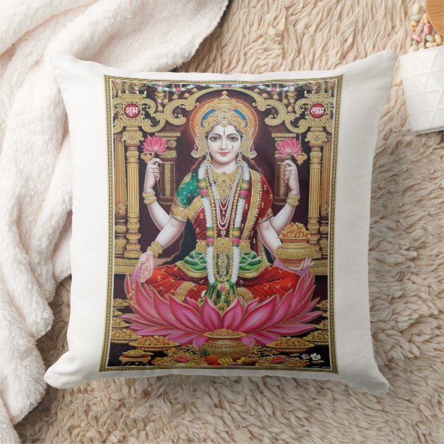 LAKSHMI - GODDESS LAKSHMI - PILLOW (KLEUR A3) KUSSEN (Deken)