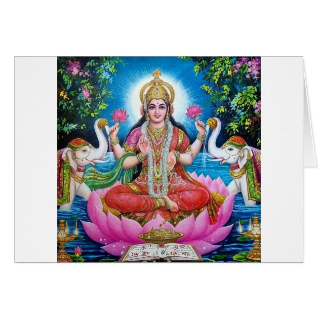 Lakshmi Goddess of Love, Prosperity, and Wealth (Voorkant Horizontaal)