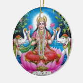 Lakshmi Goddess of Love, Prosperity, and Wealth Keramisch Ornament (Links)