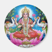 Lakshmi Goddess of Love, Prosperity, and Wealth Magneet (Voorkant)