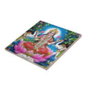 Lakshmi Goddess of Love, Prosperity, and Wealth Tegeltje (Zijkant)