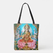  Lakshmi - Godin van de zegeningen Tote Bag (Achterkant)