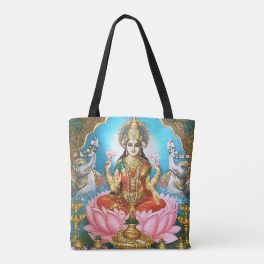  Lakshmi - Godin van de zegeningen Tote Bag (Achterkant)