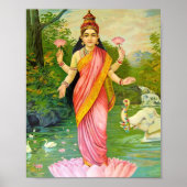 Lakshmi Hindu Goddess Poster (Voorkant)