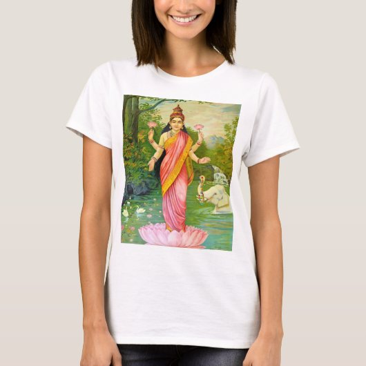 Lakshmi Hindu Goddess T-shirt (Voorkant)